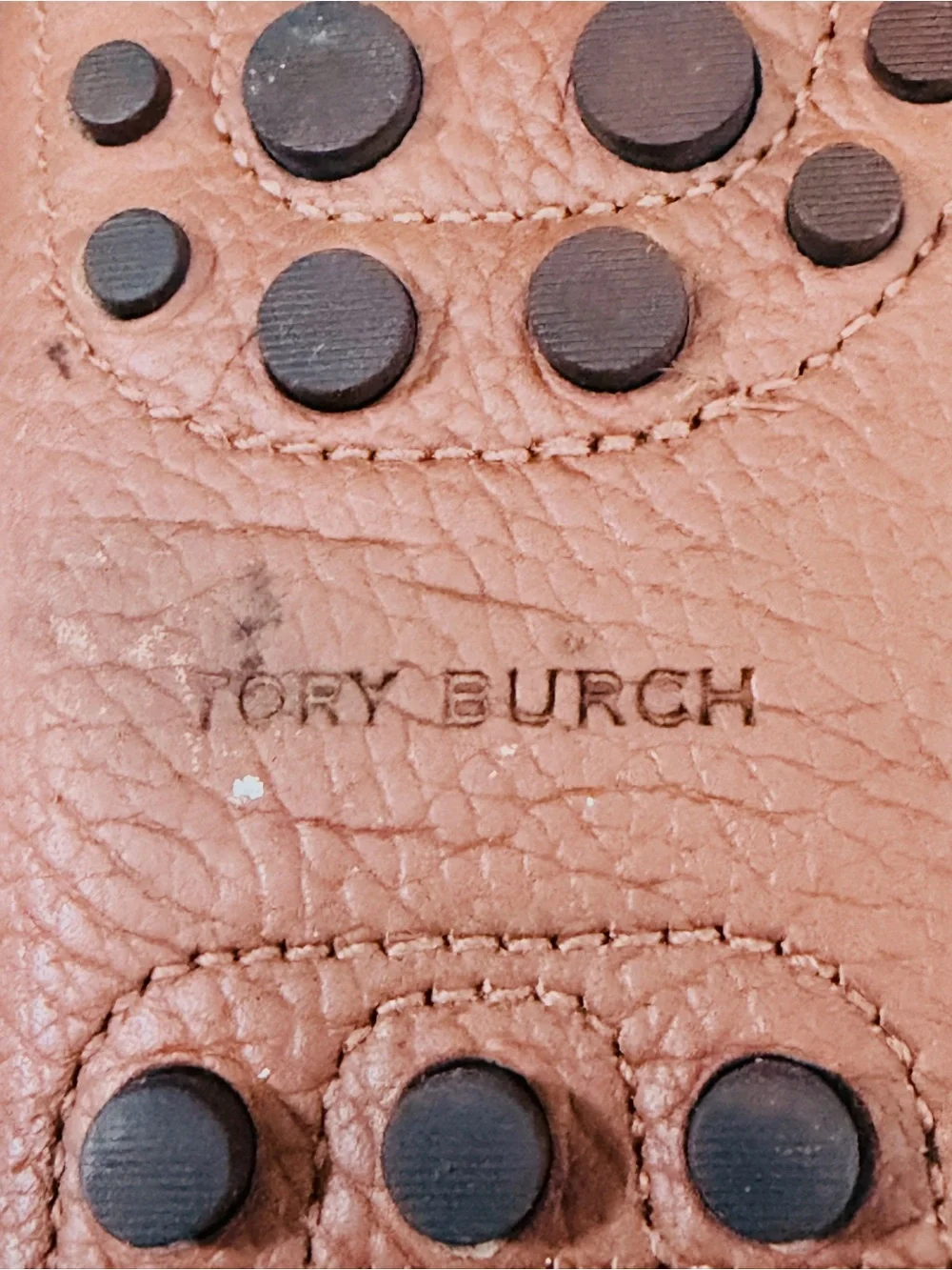 Tory Burch Brown, Navy & Yellow Two-Tone Leather Loafers